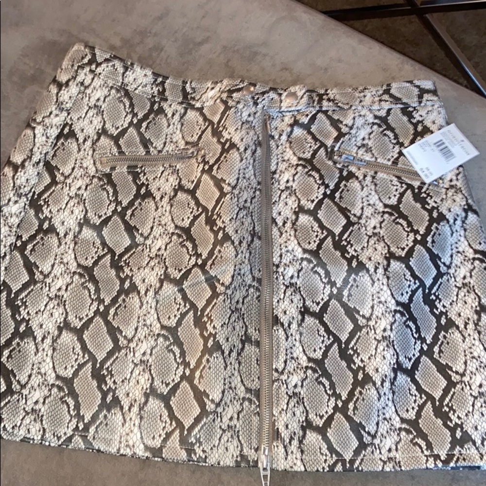 Blank NYC faux leather snake print mini